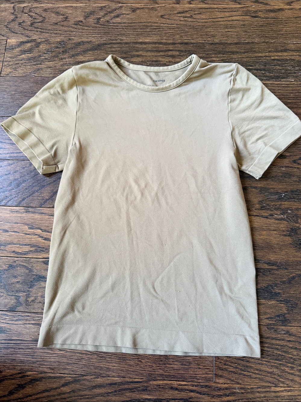 SKIMS Women's Short Sleeve Crew Tee in Light Tan